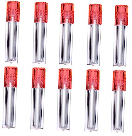 minkissy Lip Balm Bottles Hydrating Lip Oil Vials Moisture Refillable Roll Oil Vials Cap