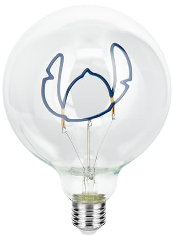 Paladone Disney Stitch-LED-Neon-E27-Schraubbirne, dekorativ, zum Einschrauben in jede Edison-kompatible Lampe, offiziell lizenziertes Lilo-&-Stitch-Sammlergeschenk, für Schlafzimmer und Zuhause