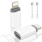 layajia Adaptateur USB C vers Lightning, Adaptateur Lightning USB C pour iPhone 14/13/12/11/iPad/Airpods, Pas pour écouteurs/Audio/OTG, Résistant à la Perte, Lot de 2, Blanc