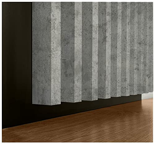 Akustikpaneel | Lamellenverkleidung | auf filz (Beton Optik)