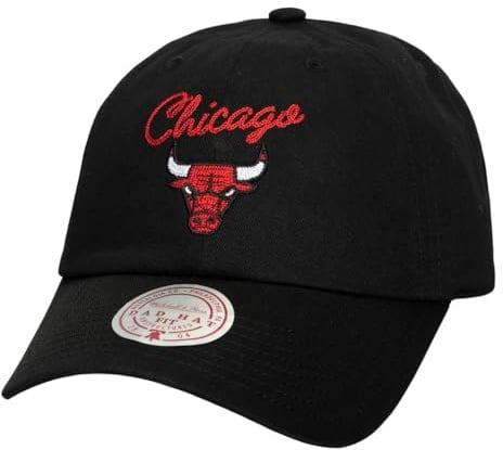 Mitchell & Ness NBA Lay Low Strapback Cap Chicago Bulls Black