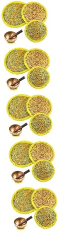 GREENADSCAPE 15 Stück Klangschalen Unterlage, Meditationszubehör, Klangschalenmatte, Klangschalenmatte, Meditationsschalenmatte, Klangschalenkissen, Klangschalen Stützmatte,