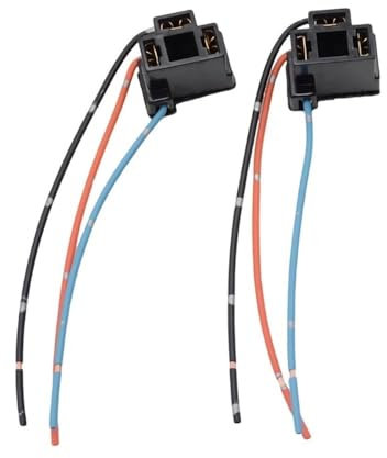 ZHjLut Adaptateur Secteur pour Douille d'ampoule halogène H4 Faisceau de câbles(2pcs)