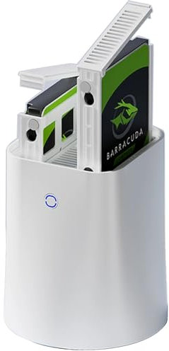 Dozlzyp 3-in-1 4K N100 Mini PC Windows 11 Pro, 2-Bay NAS, Support 40TB HDD, 4* USB, HDMI, DP, Type-C, 2* i226 Lans 2.5G, Wi-Fi 6 BT5.2, 16GB DDR4 256GB NVMe