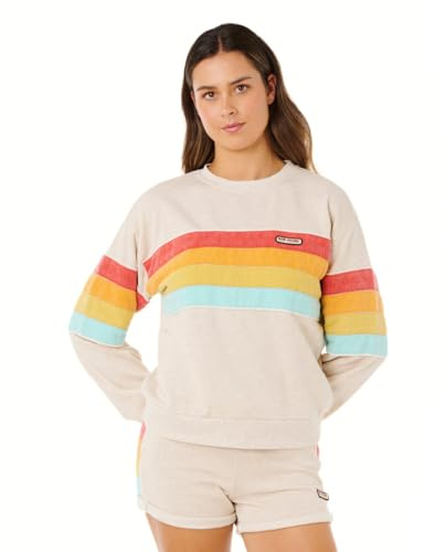 Rip Curl Damen Surf Revival Relaxed Pullover Crew Sweatshirt Sweatshirt (1er Pack)