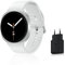 Samsung Galaxy Watch8, Montre Connectée, Coach Running, Coach Sommeil, Galaxy AI, 4G, 44mm, Argent, Chargeur Secteur Rapide 25W Inclus, Version FR