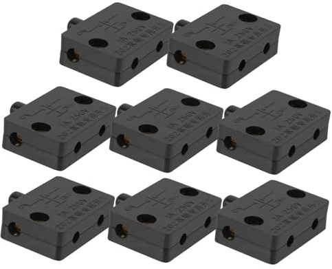 Veemoon Elektrischer Schalter für Schranklicht Automatischer Türsensor für Küchenschrank Kleiderschrank und Vorratsschrank Inklusive Schrauben Schwarz Geeignet für Pantry Light Off