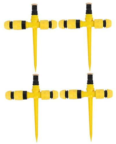 4 Set Wassersprinkler, 360° drehbar, automatischer Gartensprinkler, großflächiges Abdeckungssystem, verstellbare Sprinkler für Hof, Garten, Rasen im Freien |.Rasen