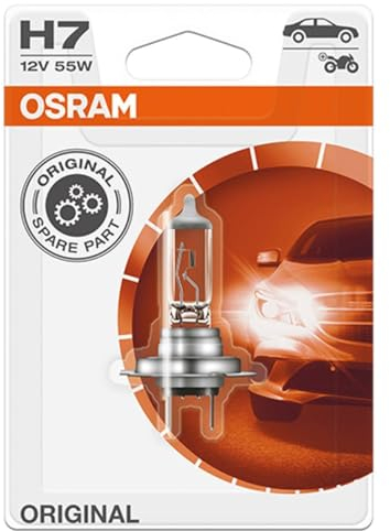 OSRAM H7 Glühlampe Fernscheinwerfer 55W 3200K Fernlicht Halogen Birne 64210-01B