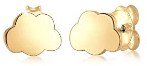 Elli Ohrringe Kinder Wolke Traum Himmel in 925 Sterling Silber vergoldet