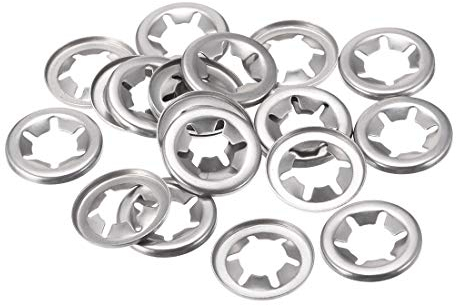 sourcing map 20 Stück Sicherungsscheiben M12 Klemmscheiben 11.2 mm Innendurchm. 24.5 mm Außendurchm. Unterlegscheiben Drücken Verriegelung Clip 304 Edelstahl