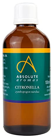 Absolute Aromas | Citronella Essential Oil - 100% Pure, Natural, Undiluted and Cruelty-Free - for use in Aromatherapy and Diffusers, 100ml