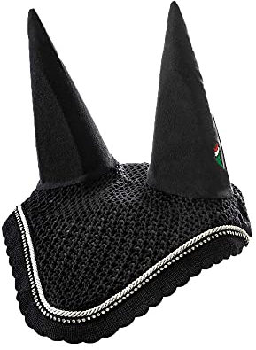 Equiline Ohrenhaube Rhinestones RIO bk