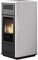 Edilkamin 809190 Milla H 12 Stufa a pellet in ceramica, bianco/A+