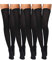 Boao 4 Medias de Nylon (Negro)