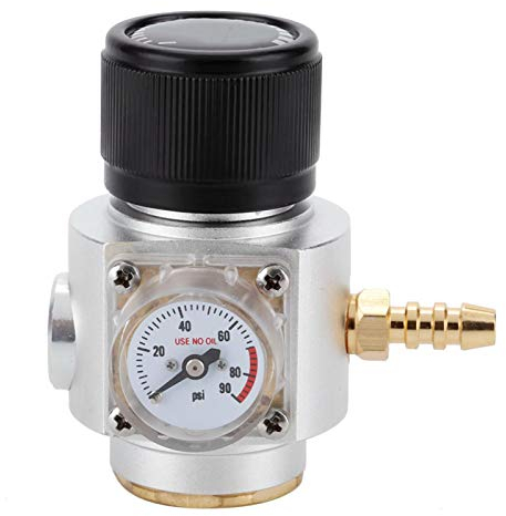 Régulateur de Pression de CO2,Réducteur de Pression CO2 de Fût,Détendeur de CO2 Régulateur,Réducteur de pression,Régulateur de CO2 Bière Réglable,tireuse a biere,Mini Régulateur de Gaz pour Fabricatio