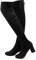 Stivali Alti sopra Ginocchio Stivali Overknee Donna Lunghi Invernali Elastico Tacco Knee High Boots Alto Equitazione 6 Cm C Nero 39