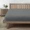 Spannbettlaken 150x200cm, Bettlaken 150x200 bis 30cm - Oeko-Tex Zertifiziert - Premium 100% Mikrofaser Weiches Spannbetttuch Leintuch Ganzjährig - Dunkelgrau