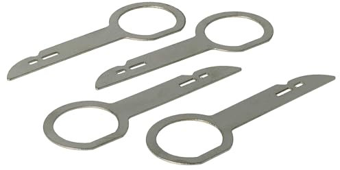 vhbw 4X Clés d'extraction pour autoradio Compatible avec Volkswagen Golf IV, V Voiture - Outils pour déblocage d'autoradio, Longueur 7 cm