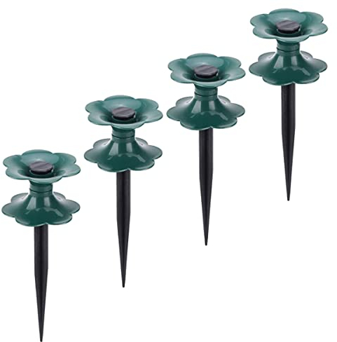 ibasenice Hose on Reel Wheels Heavy Duty Garden Hose Hose Guide Spikes for Plant Safety