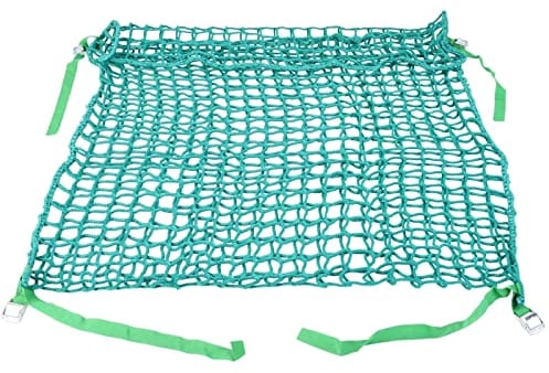 VOSS.farming Rechteckiges Heunetz, Heutasche 100x90cm, Maschenweite 4,5x4,5cm, Heunetz-Tasche, Heusack, Futtersparnetz
