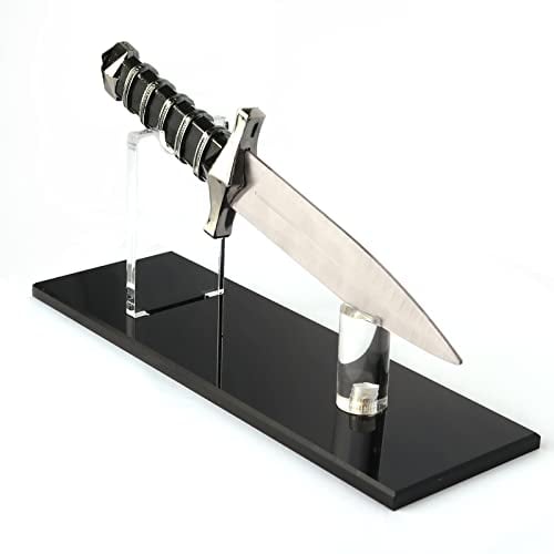WANLIAN Espositore per coltelli,coltello a scatto Porta coltelli a lama fissa per collezione di coltelli Coltello singolo per la decorazione domestica (nero)