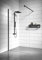 Duschwand Florida 100 x 200cm Glas Duschabtrennung Schwarz - Walk-In Dusche Nano Duschtrennwand