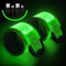 Led Armband Aufladbar, 2 Stück Reflective Leucht Armbänder Licht Armband Leuchtbänder USB Wiederaufladbar Leuchtarmband Reflektorband Nacht Sicherheits Licht für Erwachsene Joggen Herren Laufen