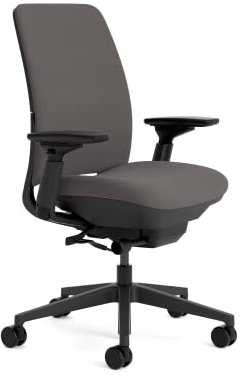 Steelcase Amia Ergonomischer Bürostuhl mit LiveBack Lumbalstütze und 4D-Armlehnen Eule, 68 x 56.5 x 99