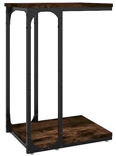 vidaXL Beistelltisch, Tisch mit viel Stauraum, Couchtisch für Wohnzimmer Flur, Sofatisch Flurtisch Telefontisch, Schwarz Holzwerkstoff