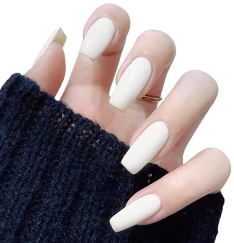 TBeautfave White Nail Polish, Quick Dry Peel Off French Manicure, Non-Toxic Water Based Formula, No Baking Needed for DIY Nail Art, 16#FrenchWhite