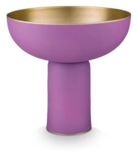 Pip Studio Hohe Schale Metall Matt Lila 23cm
