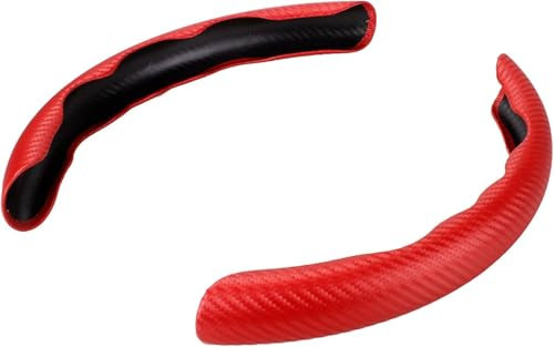 Voiture Caches de Volant pour BMW 4 Series Gran Coupe (G26) 420d/420i,Antidérapante Fibre Carbone Protection Segmentée Couvre Volant Accessoire Voiture.