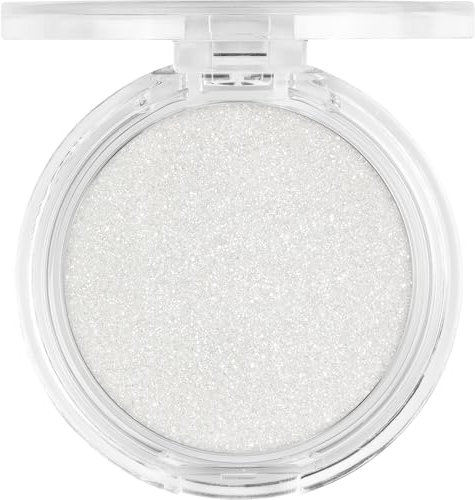 essence MY HEART BEATS DISCO glitter highlighter, Nr. 01, Silber, glitzernd, gelig, vegan, ohne Parfüm, ohne Alkohol, ohne Parabene, 1er Pack (4g)
