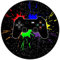 goodbath Gaming Round Rug, Video Game Controller Anti-Slip Super Soft Circle Area Rug for Bedroom Living Room Play Room Chair for Boys Girls,120cm