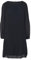 s.Oliver BLACK LABEL Chiffonkleid im Relaxed Fit mit Plissee Navy 40