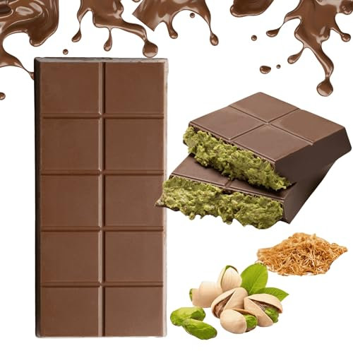 Dubai Cioccolato Premium fatto a mano da 100 grammi, Dubai con crema al pistacchio – Autentica esperienza al cioccolato da Dubai (100 grammi, pistacchio)