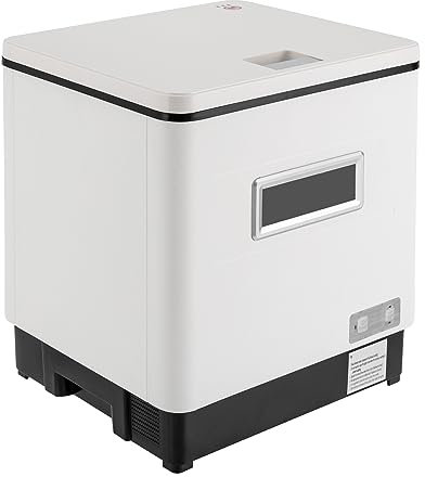 800W Kompakter Geschirrspüler – Vollautomatische Spülmaschine mit 360° Wasser-Drehstrahl – Leiser Betrieb (55dB) – Ideal für kleine Familien, Wohnungen und Schlafsäle