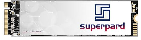 Superpard SSD 512GB NVMe M.2 2280 PCIe Gen4.0 x4, Fino a 5500 MB/s Lettura, Compatibile con PS5, Tecnologia 3D NAND, SSD Interno per Gaming/Workstation