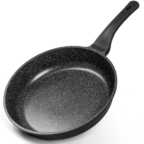MICHELANGELO Frying Pan 30cm- Non Stick Frying Pan, Large Fry Pan | Ease of Cleaning, All Stovetops Compatible, Built to Last, Stay-Cool Handle