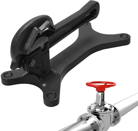 Ruaizel Portable Pipe Vise, Pipe Tightening Vise, Portable Aluminum Tube Vice for Narrow Space Work Sites, Valve High-Altitude, Maintenance