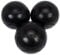 Obut Pétanque-/Boccia-/Boule-Matchkugeln, halbweich, 73 mm, Schwarz, schwarz, 700g