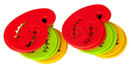 Gravidus 12 er Set Sockenhalter für die Waschmaschine und Wäscheleine aus Silikon - Flexibel und Bunt, Satz mit 12 Stück