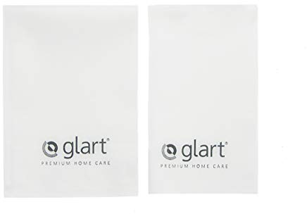 Glart 2er Set Ultra-Microfasertücher Fenstertücher Scheibentücher 40x45 cm und 60x45 cm