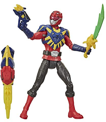 Power Rangers Beast Morphers Beast-X King Red Ranger 15 cm Actionfigur Spielzeug inspiriert vom TV-Programm