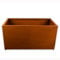 Köhko® Designer Hochbeet Rahmen (Ohne Boden) aus Cortenstahl als Bausatz TROG 80x40x40 cm…