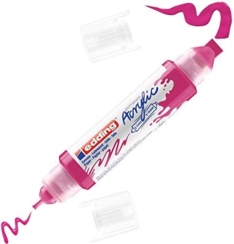 edding 5400 Acryl 3D Double Liner - pink - 1 Acrylfarbe Tube - Doppel-Spitze 2-3,5-10 mm