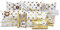 Frau WunderVoll® DIY Adventskalender zum Befüllen HoHoHo Metallic, matt weiß, Gold/Weihnachtskalender Bastelset Weihnachten,Schachteln,Kissenschachteln, Pillowbox, Kinder, Zahlen, Geschenkbeutel