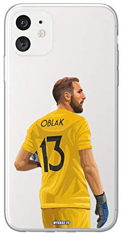 MYCASEFC Coque Football Personnalisable Oblak ASUS Zenfone 5 ZE620KL en Silicone. Housse de Foot pour Smartphone personnalisée et fabriquée en France en TPU