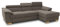 DOMO. collection Sofa David, Ecksofa mit Rückenfunktion, Eckcouch, Funtkionssofa in L-Form mit Federkern 272 x 166 x 78 cm (BxTxH) in braun